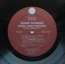 ◆ BOBBI ROGERS - GENE BERTONCINI / Crystal & Velvet ◆ Focus 338 ◆_画像4
