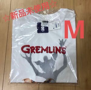 ☆新品未使用☆GU メンズ　レディース　ホワイト　Tシャツ　グレムリン♪