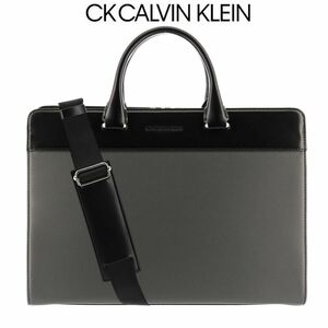 ★新品 定価36,300円 CK CALVIN KLEIN（CK カルバンクライン) レジェンド ビジネスバッグ A4 グレー IKETEI イケテイ★