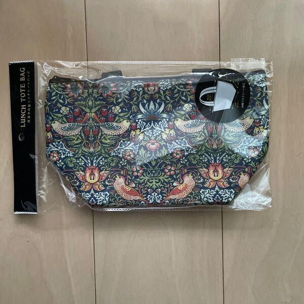 新品未開封!ウィリアムモリス保温冷ランチトートバッグ&クールジェル(保冷剤)