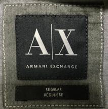 AX ARMANI EXCHANGE アルマーニ エクスチェンジ ■ ヨーク部切替 長袖 ボタン シャツ グレー L_画像4