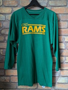 ☆80s-90s☆ RUSSELL Football T-Shirt Green Vintage ラッセル フットボール ビンテージ Tシャツ 80年代 90年代