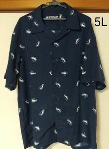 メンズ ペンギン総柄シャツ 5L 新品