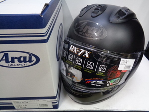 Lサイズ 新品未使用品★Arai アライ RX-7X フルフェイスヘルメット フラットブラック 59.60cm★2023年製造