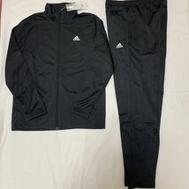 新品 定価6050円　adidas アディダス ジャージ パンツ　上下 セット　150 IC5686 セットアップ　ブラック　黒　トラックスーツ_画像1