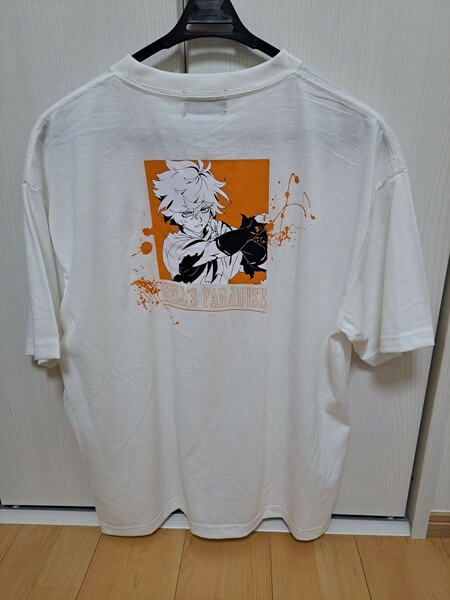 【新品】地獄楽 画眉丸バックプリントビックシルエットTシャツ M-Lサイズ 白