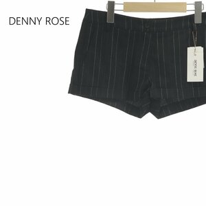 新品未使用！ 定価￥18,700- DENNY ROSE デニーローズ イタリア製 ストライプ ショートパンツ ブラック S