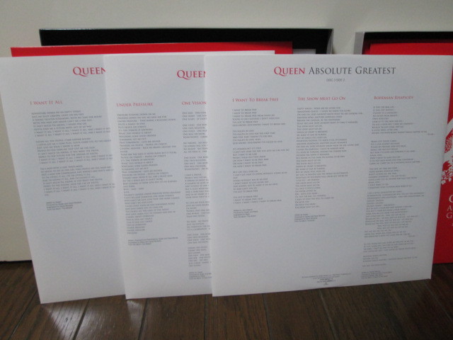 EU-original Absolute Greatest heavyweight vinyl 3LP(Analog) Queen