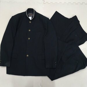 AS900-2( used ) Tochigi prefecture Tochigi industry high school man . school uniform 3 point set /C rank /180A/W82/. Ran / trousers /SCHOOL TIGERα/ round color / black / uniform 