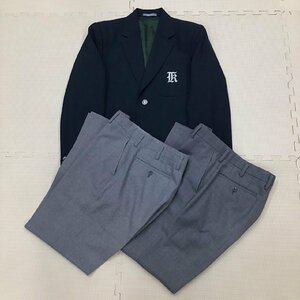OT758-1( used ) Tochigi prefecture Kawauchi junior high school ( old uniform ) man . school uniform 3 point set /5-/W73/ blaser / trousers / for summer / winter / uniform / school uniform / man . student /. industry raw goods 