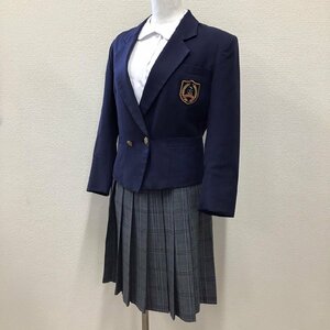 OT799-9 (中古) 東京都 立川市立 立川第七中学校 女子学生服 3点セット /M/W60-66/ブレザー/スカート/ブラウス/冬服/女子学生/制服/学生服