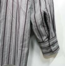 Needles ニードルス Cut-Off Bottom Regular Collar Stripe Shirt ストライプシャツ S グレー系_画像5