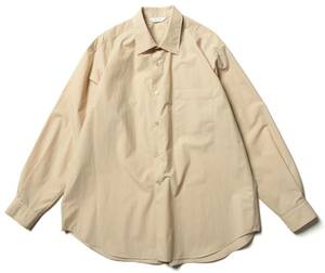 WELLDER ウェルダー Standard Shirt スタンダード長袖シャツ ベージュ 5 日本製