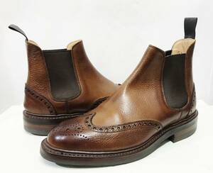 CROCKETT&JONES クロケット&ジョーンズ NEWBURY ニューベリー サイドゴアブーツ 茶 UK5.5E/24~24.5cm LAST/335 ダイナイトソール 靴
