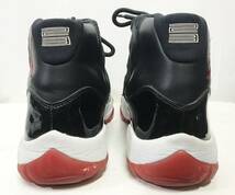 US12/30cm Nike Air Jordan 11 Retro Bred ナイキ エアジョーダン レトロ ブレッド 黒赤 スニーカー シューズ 靴 378037 010_画像6