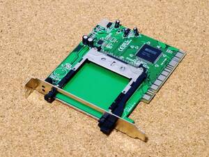 [PCI] PCCARDアダプター 485 緑色 PCI接続