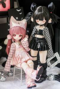 BJDドール用衣装セット MDD/kumakoサイズ通用 全2色 双子 球体関節人形 doll