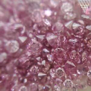 10 ピース 0.01 ct 合計 約 0.10 ct ±Fancy vivid purplish pink ±SI1 天然 ピンク ダイヤモンド メレ 量り売り 品