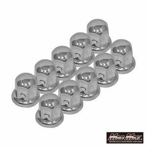 トラック用品 ISO33mm ステンレス ナットキャップ F/R兼用 高さ50mm シルバー 10個SET/ファイブスターギガ 07フォワード【送料800円】