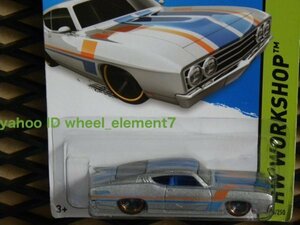 即決☆☆1969 FORD TORINO TALLADEGA フォード　トリノ SILVER HW WORKSHOP ホットウィール Hot Wheels ☆定形外発送可能