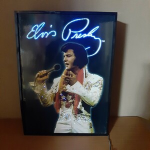 [ light lighting has confirmed ] Elvis Presley L screw Press Lee illumination lightning signboard wall autograph american miscellaneous goods Dyna - control :10081