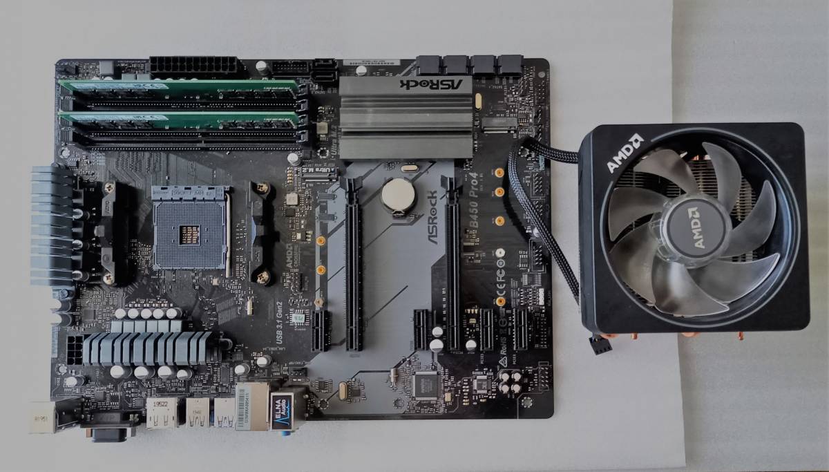 送料無料】【自作PC・中古・動作品】ASRockマザーボード「B450 Pro4