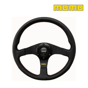 MOMO モモ ステアリング ハンドル TUNER(BLACK SPOKE) ブラックレザー T-13