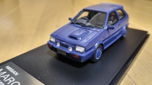 即決　ハイストーリー　日産　マーチ　1989　スーパーターボ　SUPER TURBO　トワイライトブルー　1/43　絶版　レア