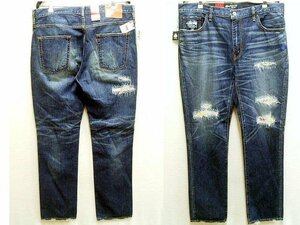 ◇即決[W38]未使用品 STUSSY別注×Levi's SS505-0003 505 日本製 ビンテージ加工 リペア デニム パンツ■3513