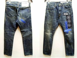 ◇即決[S]美品 NEIGHBORHOOD 181DCNH-PTM21 18SS METAL SAVAGE 2.DP NARROW/14OZ-PT メタル ナロー サベージデニム パンツ■3596