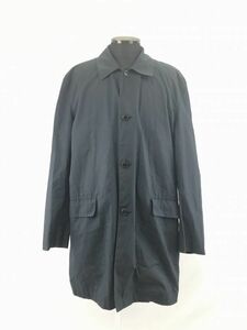 ブルックスブラザーズ★ステンカラーコート【Mens size -L/紺】裏地キュプラ/センターベント/コットン◆BA763L