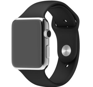 ブラック　38/40/41mm Apple Watch シリコン スポーツバンド アップルウォッチ【Series1.2.3.4.5.6.SE.7対応】