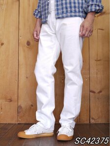 新品 シュガーケーン 12oz.ホワイトデニム 2021 スリムテーパードモデル W32 L30 SC42375 sugarcane whitedenim