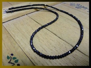 * prompt decision * Goro's pendant to super-discount .. .AAA. high grade. black spinel necklace 50cm