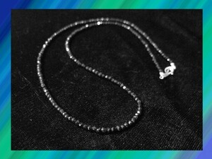 ★ Обратное решение ◆ Эффективная цена на подвески Chrome Hearts, но высокое качество черного шпинельного ожерелья 60 см.