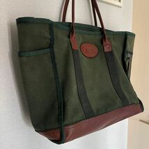 90s ORVIS オービス　トートバッグ レザートートバッグ llbean デラックストート レザーハンドル ビンテージ Lサイズ　RRL ラルフローレン _画像5