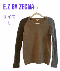 ブランド名がE.Z BY ZEGNAです！！V時で袖の所がニットとなってます！！2色なので可愛く、好きな方にはいいと思います！！