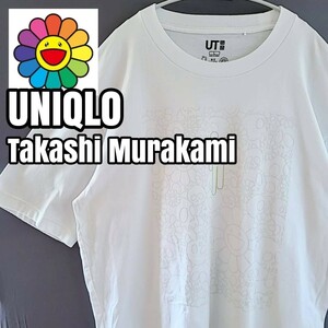 ユニクロ UNIQLO 村上隆 オーバーサイズ 白Tシャツ　カイカイキキ 半袖Tシャツ Tシャツ オーバーサイズ