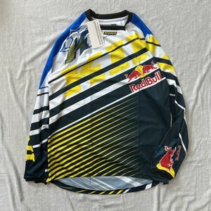 KINI RED BULL VINTAGE SHIRT YELLOW/BLUE Lサイズ レッドブル オフロードシャツ メッシュ A50704-4