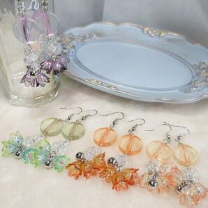 ハンドメイドピアス No.145