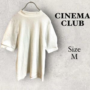 38a856 レディース　シネマクラブ　CINEMA CLUB 半袖ブラウス　白