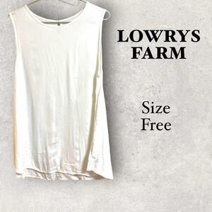 7a155 LOWRYS FARM レディース　夏シャツ　袖なしシャツ