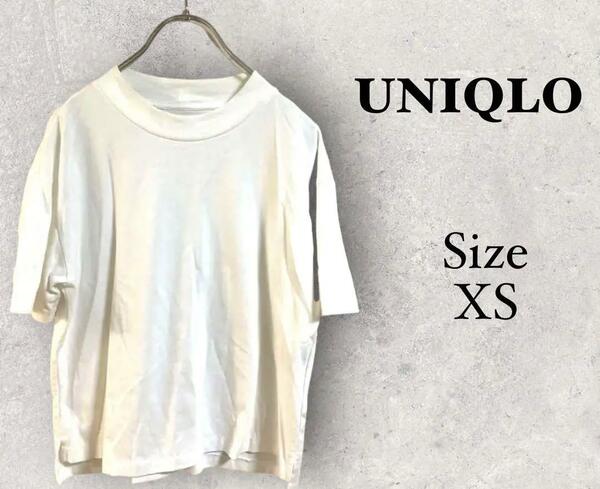 28a653 ユニクロ　UNIQLO レディース　ホワイトシャツ　クルーネック