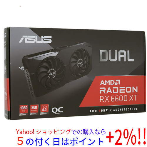 ☆ASUSグラボDUAL-RX6600XT-O8G PCIExp 8GB [管理:1000018856