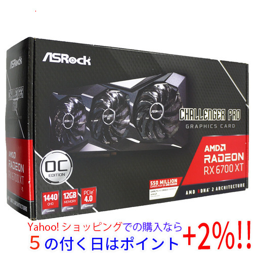ASRock製グラボRadeon RX 6600 XT Challenger D 8GB OC PCIExp 8GB 