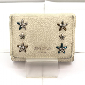 【中古】JIMMY CHOO ソフトグレイニーカーフレザー スモールウォレット ジミーチュー[240091327017]