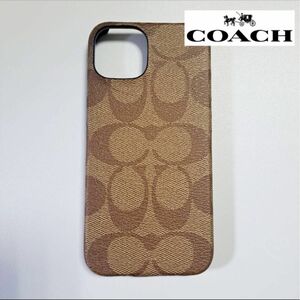 【未使用】coach コーチ iPhone13pro iPhoneケース カーキ 鑑定済 CO-402