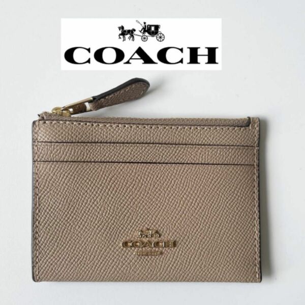 【未使用】coach コーチ コインケース カードケース キーリング トープ 鑑定済 CO-308