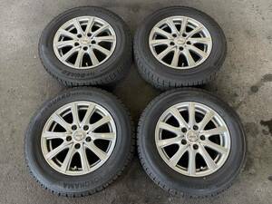 【中古品】ホイール付き スタッドレスタイヤ 195/65R15 91Q IG50