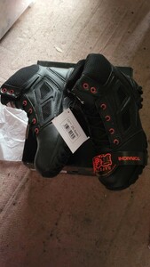 .. safety shoes 25cm limitation rare new goods unused middle boots work shoes 